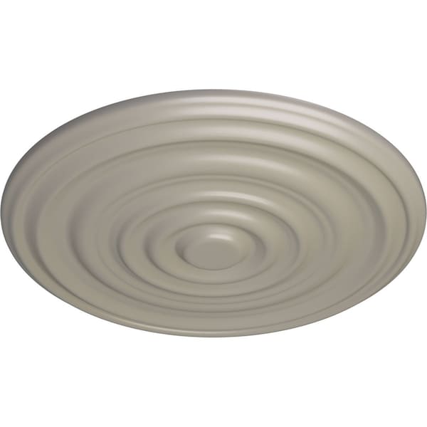 Carton Ceiling Medallion (For Canopies Up To 3 3/4), Hand-Painted Pearl White, 17 3/4OD X 1 3/8P